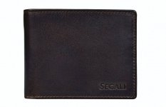 Pánska kožená peňaženka 2517797026  tmavo hnedá