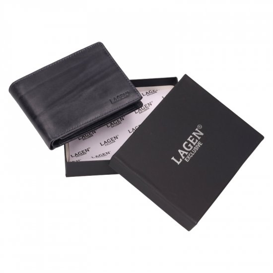 Pánská kožená peněženka LG-22111 šedá 5