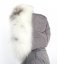 Kožušinový lem na kapucňu - golier medvedíkovec M B1 béžový melír  (75 cm)