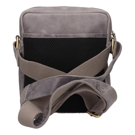 Pánská kožená taška přes rameno BLC-224-2644 šedá - zadní strana