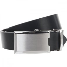 Pánsky kožený opasok Lindenmann 21005001 AUTOMATIC čierny