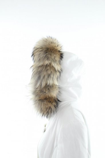 Fur trim on the hood - raccoon collar M 54 (63 cm)