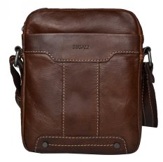 Pánská kožená taška přes rameno 225578 hnědá
