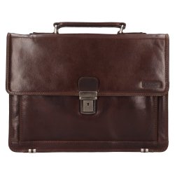 Pánská kožená aktovka 22079/T tm. hnědá