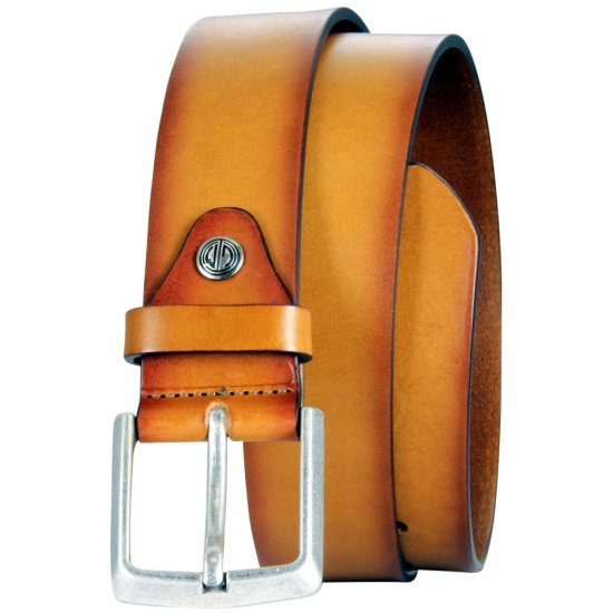 Pánský kožený opasek Lindenmann 21000400 koňak 1