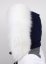Kožušinový lem na kapucňu - golier medvedíkovec snehobiely M 142/6 (65 cm) 2
