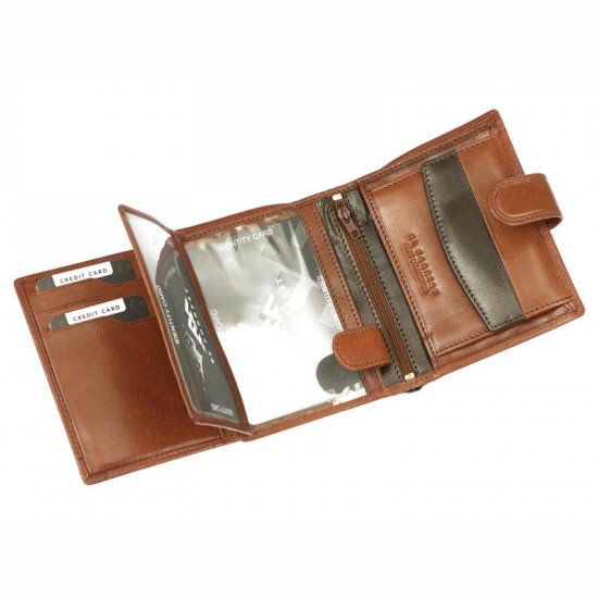 Pánska kožená peňaženka El Forrest 2507-21 RFID hnedá 5