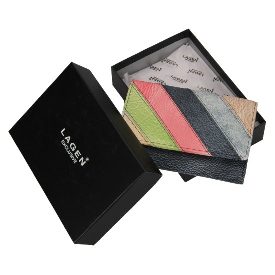 Dámska kožená peňaženka 2864-77/R charcoal/multi - balenie