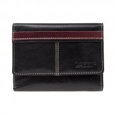 Dámská kožená peněženka 21056 Black + Red