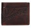 Pánska kožená peňaženka 26537 krídla - hnedá