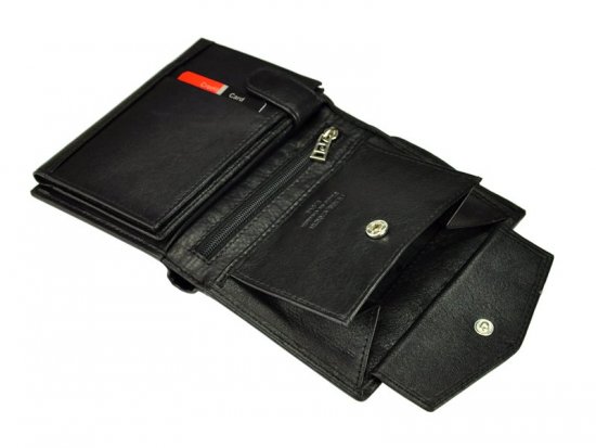 Pánská kožená peněženka Pierre Cardin SAHARA TILAK15 2326 černá + modrá 2