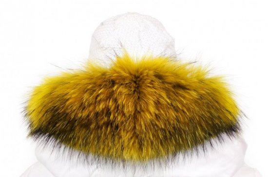 Fur trim on the hood - raccoon collar M 119/8 (60 cm) 3