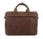 Pánská kožená business taška 27432 hnědá - přední strana Pánská kožená business taška 27432 hnědá - přední strana