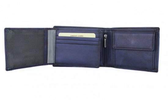 Pánská kožená peněženka - 27941142007 modrá 5