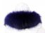 Kožešinový lem na kapuci - límec mývalovec švestkově modrý M 29/2 (51 cm) 1