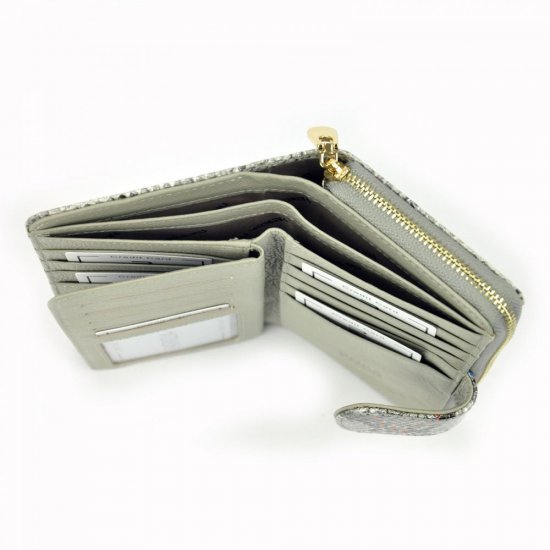 Dámska kožená peňaženka Patrizia Piu SN-116 RFID sivá + ružová