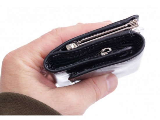 Dámska kožená peňaženka HT-233/T čierna 3