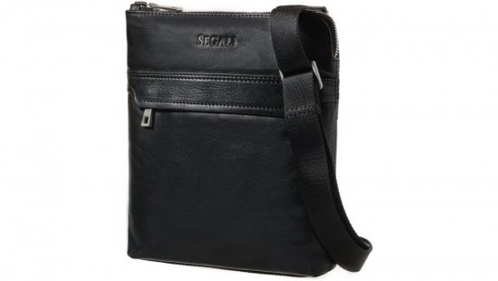 Pánska kožená taška cez rameno Segali BRIJ-2343 čierna 1