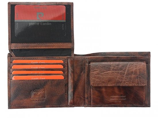 Pánska kožená peňaženka Pierre Cardin TILAK12.28806 RFID sivá 3