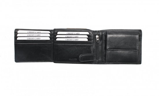 Pánská kožená peněženka SG-2103A černá 3
