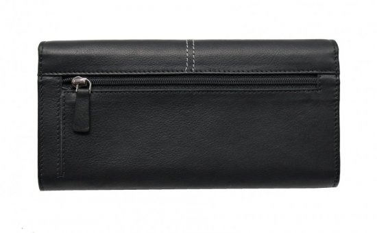 Dámska kožená peňaženka SG-27056 čierna 1
