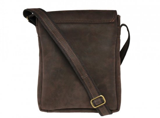 Pánska kožená taška cez rameno Scorteus na iPad 1137/79 Kansas hnedá