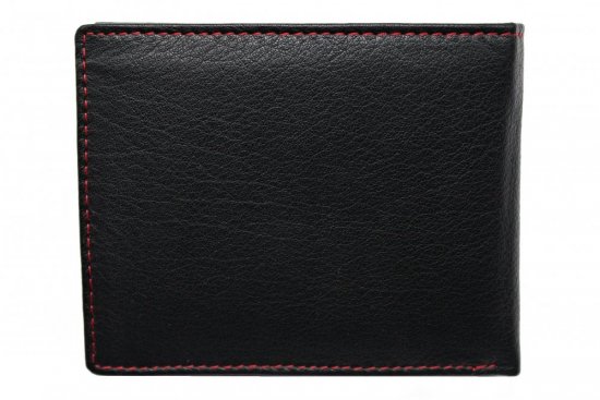 Pánska kožená peňaženka SG 2614538 čierno červená