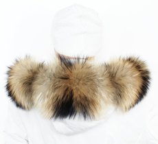 Kožešinový lem na kapuci - límec mývalovec M 45/28  (63 cm) 1