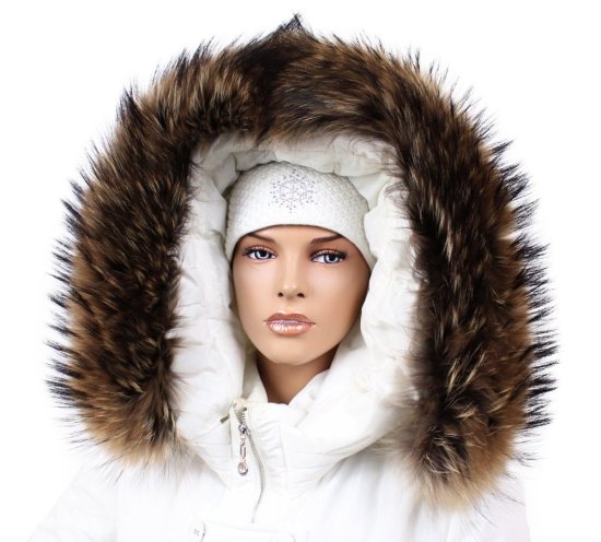 Kožešinový lem na kapuci - límec mývalovec M 01/52 (75 cm) 1