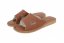 Dámske kožené papuče Betty koňak - veľkosť: 39