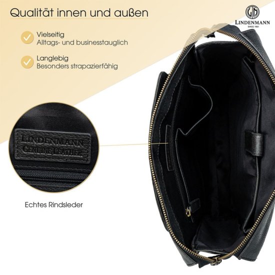 Kožený batoh Axel černý 5