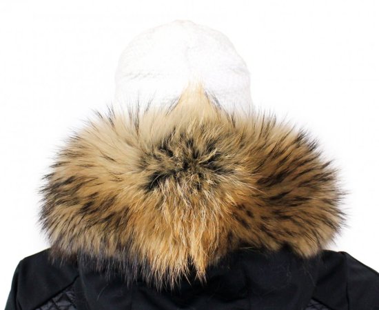 Kožešinový lem na kapuci - límec mývalovec snowtop M 35/66 (80 cm) 3
