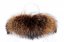 Fur trim on the hood - raccoon collar, snowtop highlights, brown - beige M 33/2 (70 cm) 1