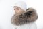 Kožušinový lem na kapucňu - golier medvedíkovec snoutop M 35/13 (75 cm)