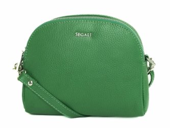Dámská kožená taška přes rameno SG-212 zelená - přední strana Dámská kožená taška přes rameno SG-212 zelená - přední strana