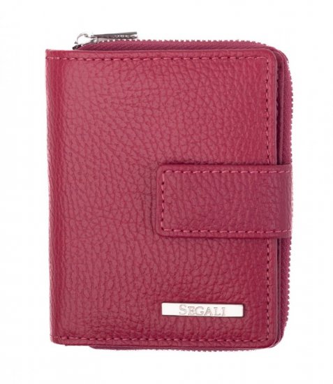 Dámska kožená peňaženka SG-27618 růžová