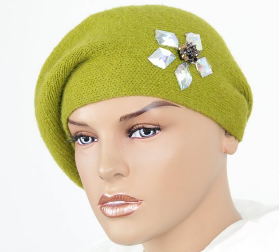 Dámsky baret zelený