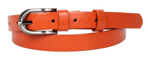 Dámský kožený opasek 2186-08 oranžový