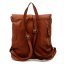 Kožený batoh UNISEX Elien camel - zadní pohled