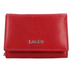Dámská kožená peněženka LG-22152 červená - přední strana