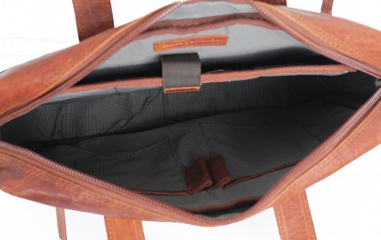 Pánska kožená taška na notebook SPIKES & SPARROW 3341000 čierna