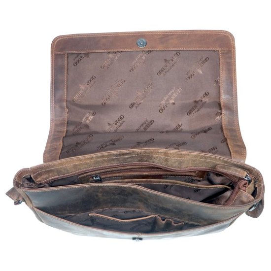 Kožená taška přes rameno UNI Falco hnědá