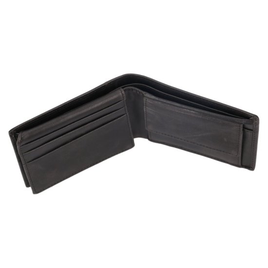 Pánská kožená peněženka 212519 černá - vnitřní výbava Pánská kožená peněženka 212519 černá - vnitřní výbava