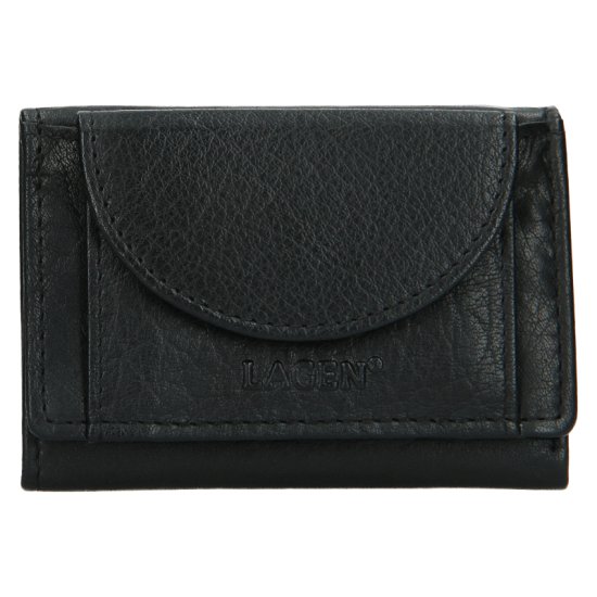 Dámska kožená peňaženka W 22030 (malá peňaženka) čierna
