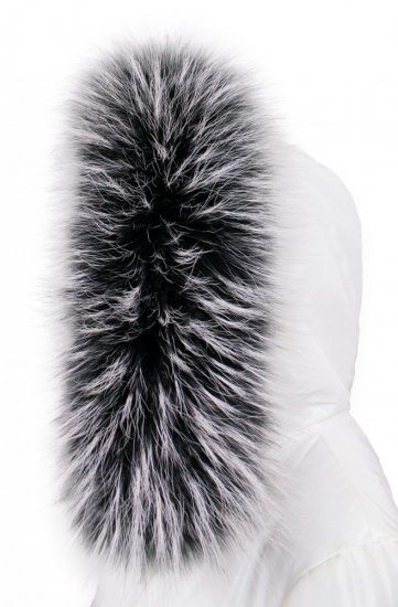 Fur trim on the hood - raccoon collar M 36/50 (70 cm) 1