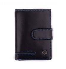 Kožená dokladovka 27531155535 black blue Kožená dokladovka 27531155535 black blue