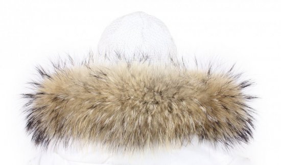Fur trim on the hood - raccoon collar M 44/30 (78 cm) 1