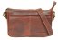 Dámska kožená taška cez rameno MIRIAM hnedá
