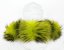 Kožešinový lem na kapuci - límec mývalovec M 161/3 (60 cm) zelený neon