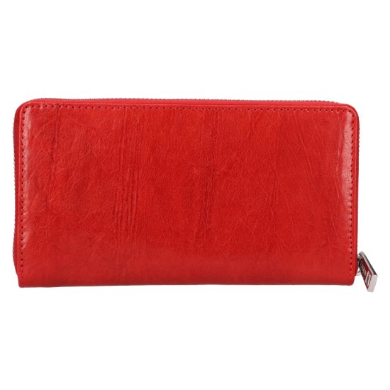 Dámská kožená peněženka LG - 22161 červená - pohled zezadu